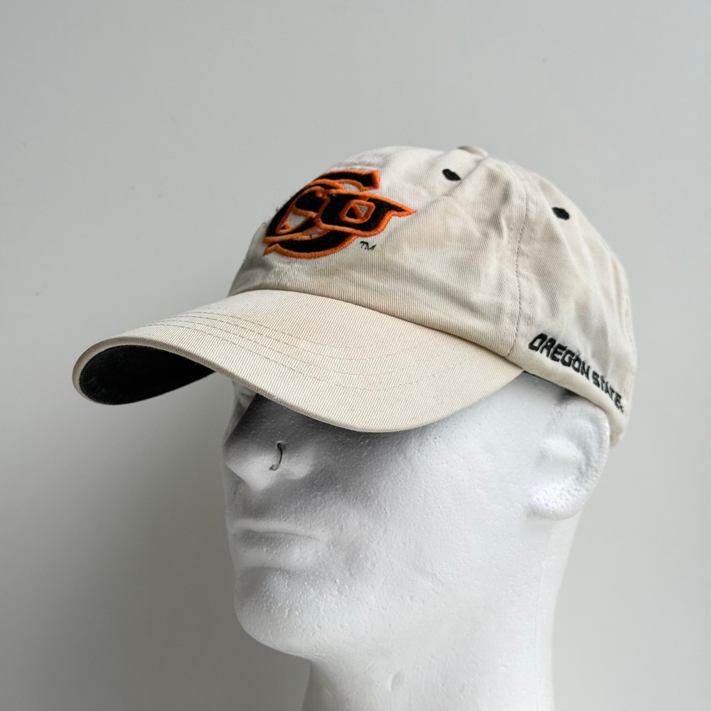 Vintage Pro Player Oregon State Beavers Baseball Hat Khaki Faded NCAA OSU 90s